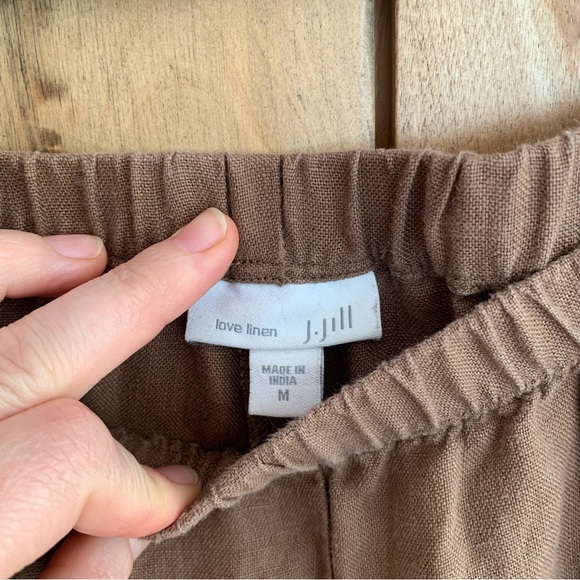 100% Linen Cropped Pants - Picture 6 of 7